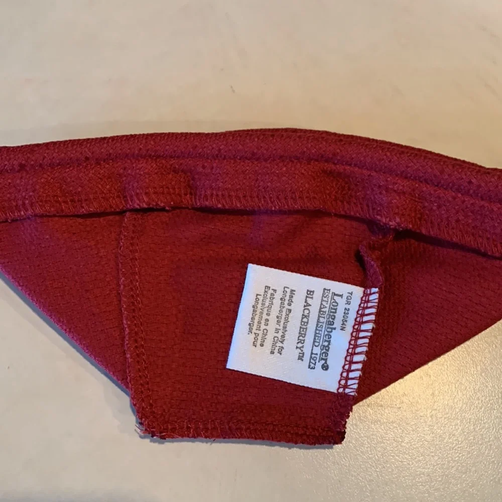 Longaberger Fabric Liner for the Blackberry Basket in Paprika. NEW.